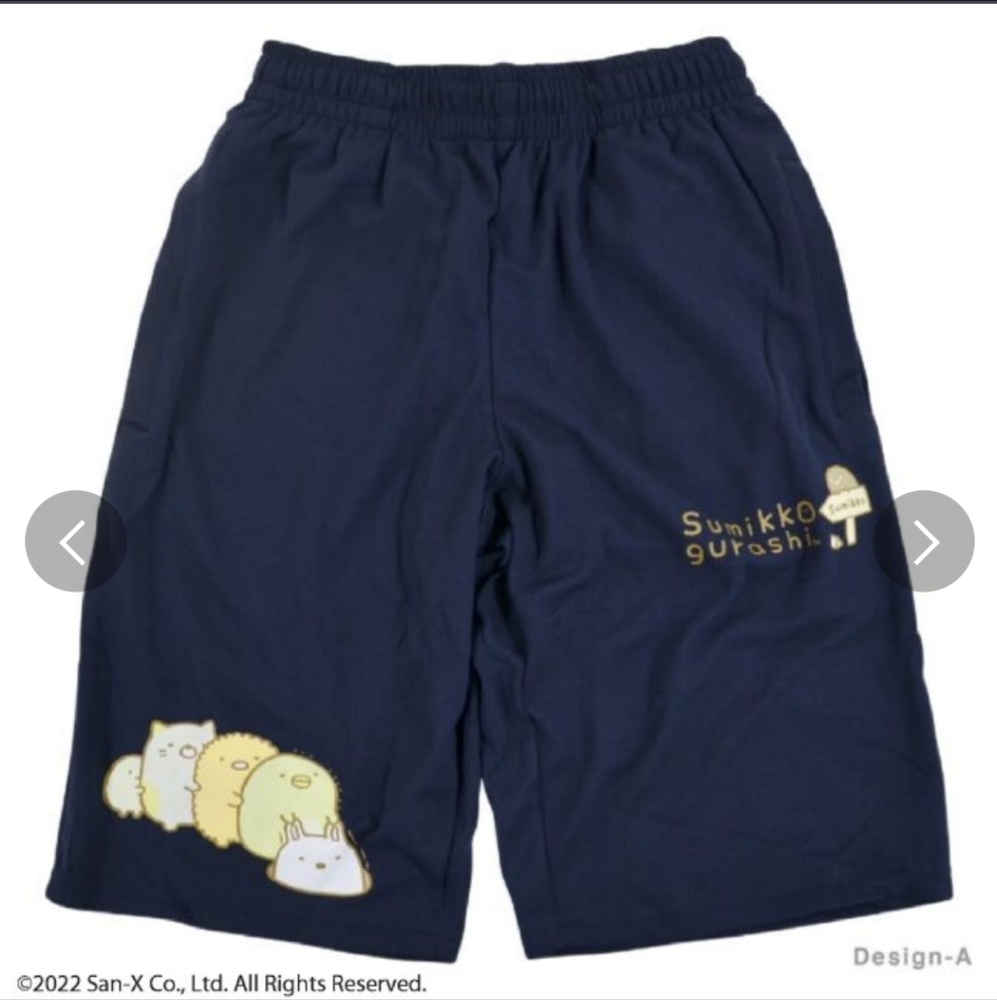 NWT Sumikko Gurashi Short Pants - Design A Navy JP L / US M
